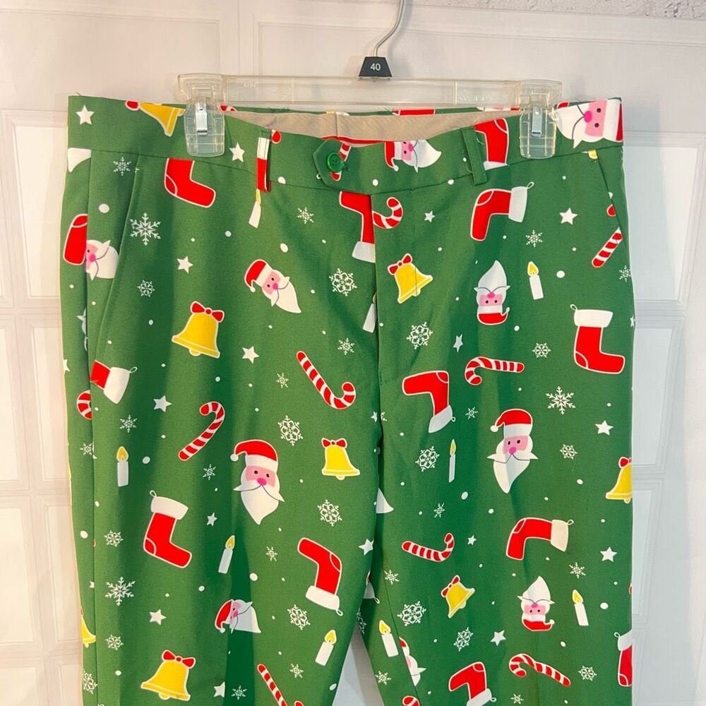 Opposuits Santaboss green Christmas holiday suit size 44 - Picture 10 of 13